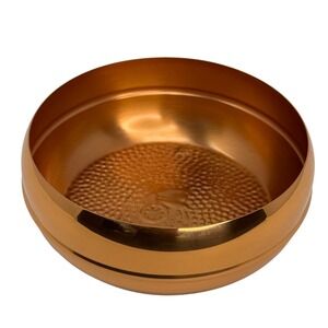 Vintage Coppercraft Guild Taunton Bowl Dish Hammered Copper Footed 5.75"